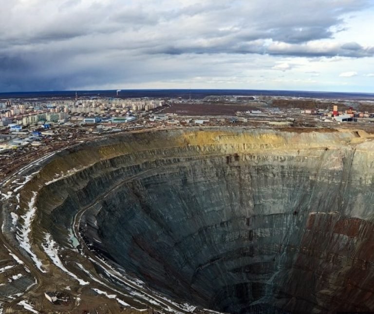 Коркинский разрез фото со спутника